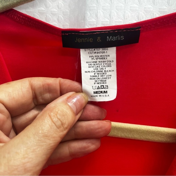 Jennie & Marlis Romantic Career Draped Neckline Coral Y2K Top medium - Picture 4 of 5